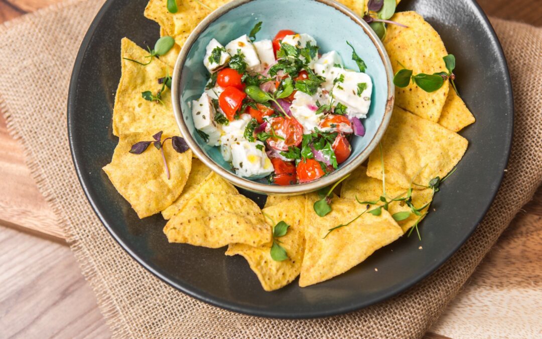 2 Mediterranean baked feta (v)